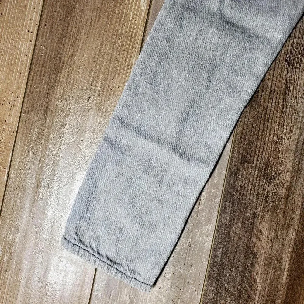 The Children's Place Size 7 Grey Wash Boy's Adjustable Waist Cotton Skinny Jeans